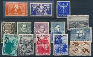 Hollandia 1923/1925 Összeállítás, benne sorok és darabok Mi 134-135, 249-253, 261, 274-275, 286 RR! (**Mi EUR 590.-)