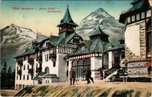 1913 Tátra, Magas-Tátra, Vysoké Tatry; Csorba-tó, Grand Hotel szálloda. Feitzinger Ede No. 1019. / Strbské pleso / hotel (EB)