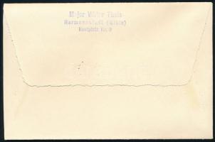 Kolozsvár 1919 Ajánlott nagyszebeni helyi levél Portó 2f, 10f, 50f bélyegekkel bérmentesítve. Certif...