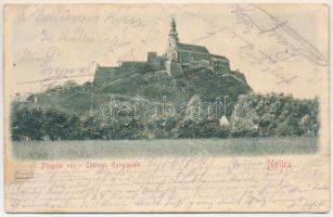 1905 Nyitra, Nitra; Püspöki vár / bishop's castle. Emb. Reliefkarte (fl)