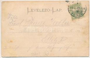 1905 Nyitra, Nitra; Püspöki vár / bishop's castle. Emb. Reliefkarte (fl)