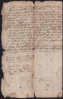 1648. jún. 8. Komlósy Tamás özvegyének, Szepesy Katának rozsályi Kun István ellen Alsókaraszló Kárpá...