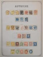 Osztrák és magyar gyűjtemény nagyalakú albumban, sok jó értékű darab, sok beazonosítatlan anyag. Magas Katalógusérték! R!