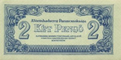 1944. "A Vörös Hadsereg Parancsnoksága" 2P (3x), 5P (3x) T:I,II+