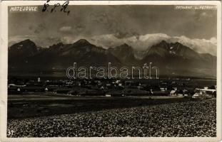 1933 Mateóc, Matheócz, Matejovce; látkép / general view. Fotograf L. Petrovits photo (fl)