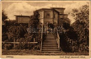 1930 Budapest XII. Istenhegy, Szent Margit leánynevelő intézet. Fogaskerekű dohányáruda kiadása (kis szakadás / small tear)