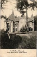 1914 Laborcrév, Krasznibród, Krásny Brod (Mezőlaborc, Medzilaborce); Lovag Skoda Károly vadászkastélya télen. Rubin Lipót kiadása / Jagdkastell / hunting castle (EB)