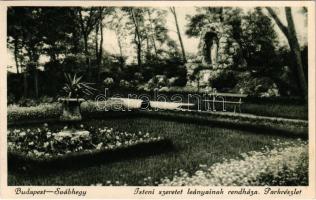 Budapest XII. Svábhegy, Isteni szeretet leányainak rendháza, parkrészlet. Foto Kvassay