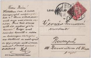 1916 Verebély, Vráble; M. kir. adóhivatal, Jancsa József üzlete, Fő utca. Hungária könyvnyomda kiadá...