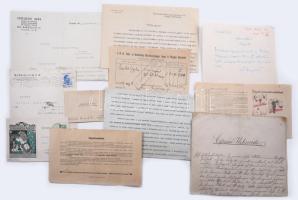 cca 1915-1966 Ujházy György (1895-1971) író, újságíró. forgatókönyvíró levelezés-hagyatéka: neki írt...