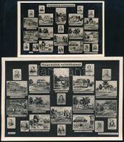 cca 1930-1940 A magyar nemzet nagyjainak szülőházai, fotólap, kiadja ifj. Pataki Mihály, 9x14 cm + róla készült fotónagyítás, 13,5x20 cm