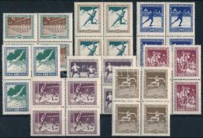 1925 Sport I. sor négyestömbökben (80.000)