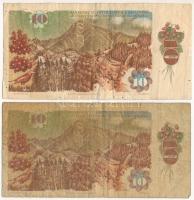 Csehszlovákia 1986. 10K (2x) T:F,VG
Czechoslovakia 1986. 10 Korun (2x) C:F,VG
Krause P#94
