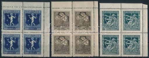 1924 Jótékonyság sor ívsarki négyestömbökben (10.400)