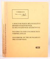 A magyar posta bélyegelőtti bérmentesítéseinek és bélyegzőinek kézikönyve. / Handbuch der Ungarischen Vorphilatelie. / Handbook of the Hungarian Pre Stamp Mail. [Bp., 1990], Téka, 455 p. Magyar, német és angol nyelven. Kiadói kartonált papírkötés, a gerincen kisebb folttal.