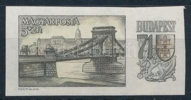 1969 Budapest '71 I. vágott bélyeg