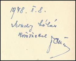 Janovics Jenő (1872-1945) színész, rendező, színigazgató, forgatókönyvíró. dedikált fotója 9x14 cm