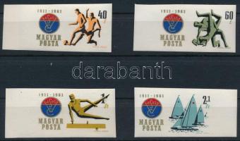 1961 Vasas sportklub (I.) ívszéli vágott sor (5.000)