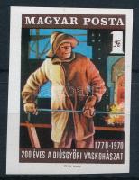 1970 200 éves a diósgyőri vaskohászat vágott bélyeg