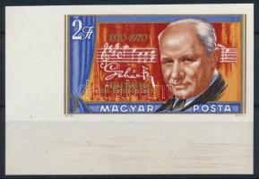 1970 Lehár Ferenc vágott ívsarki bélyeg