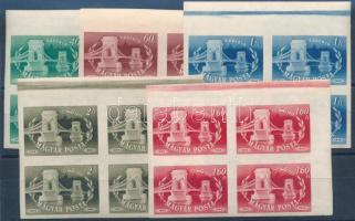 1949 Lánchíd vágott sor ívszéli négyestömbökben (10.000)