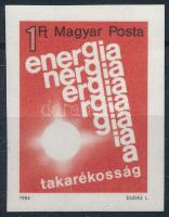 1984 Energiatakarékosság vágott bélyeg