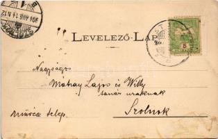 1904 Szomolnok, Schmölnitz, Smolník; látkép / general view (ragasztónyomok / glue marks)