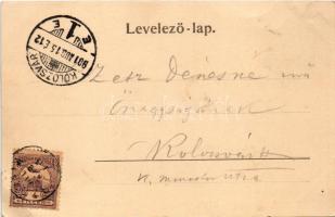 1901 Szováta, Szovátafürdő, Sovata; Látkép a kilátóhelyről. Weinrich S. udvari fényképész felvétele ...