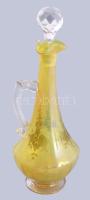 Murano vazelinüveg karaffa, jelzés nélkül, hibátlan, m: 33 cm