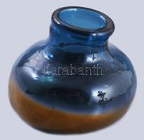 Lüsztermázas kisváza, hibátlan, 10x9 cm