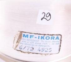 WMF Ikora háromágú ezüstözött gyertyatartó, jelzett, kopással, 36x8 cm