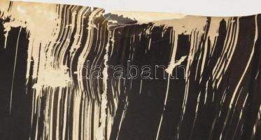 Gyarmathy Tihamér (1915-2005): Áramlás (cím nélkül), 1967. Tus, papír. Hátoldalán jelzett (Gyarmathy...