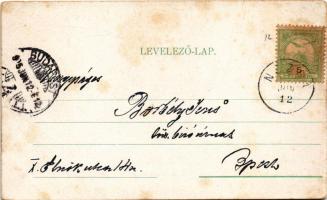 1905 Vác, Konstantin tér, piac (fl)