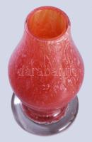 cca 1930/40 WMF Ikora váza, jelzés nélkül, alján kopottsággal, m: 26,5 cm