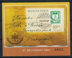 1984 Bélyegnap vágott blokk