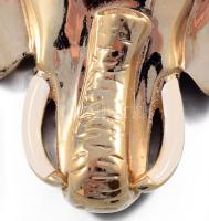 Pierre Lang aranyozott elefánt bross, 6x8 cm