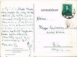 1934 Budapest XI. A ciszterci rend Szent Imre gimnáziumának cserkészotthona, belső. A levél címzettj...