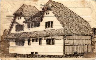 Ózd, Kisfaludy rét, munkás-kolónia építése, tervezték Melczer és Wensky építészek (b)