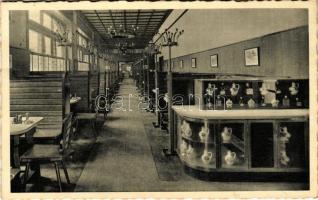 1940 Budapest VIII. Biró Dénes féle söröző és étterem, belső. Rákóczi út 29.