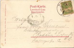 1905 Lajtabruck, Bruck an der Leitha; Partie aus dem gräfl. Harrach'schen Schlosspark in Prugg....