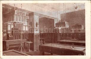 Budapest VII. Baross tér 14. Szántó Béla 'Keleti Kávéház', biliárd terem, belső (EB)