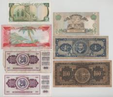 Vegyes, 7db-os bankjegytétel, benne: Peru, Nicaragua, Ukrajna, Jugoszlávia, Kelet-Karibi Államok, Je...
