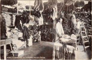 Budapest V. Holzer Divatház szőrmeáru kezelősége, belső. Váci utca 24. (fl)