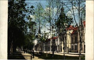 Apatin, Fő utca, városháza. Gasz M. kiadása / Hauptstrasse / main street, town hall
