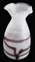 Murano Scavo váza, jelzéssel, hibátlan, m: 25 cm