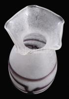 Murano Scavo váza, jelzéssel, hibátlan, m: 25 cm