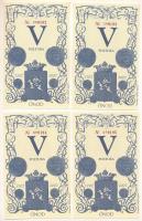2007. Ónod V Poltura (4db) alacsony sorszámmal, sorszámkövetők "000192 - 000195" T:UNC