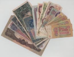 Vegyes, 15db-os magyar és külföldi bankjegytétel, benne: Ausztria, Németország, Szovjetunió, Lengyelország, Kambodzsa T:F-G Mixed, 15pcs Hungarian and foreign banknote lot, within: Austria, Germany, Soviet Union, Poland, Cambodia C:F-G
