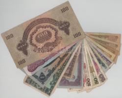 Vegyes, 15db-os magyar és külföldi bankjegytétel, benne: Ausztria, Németország, Szovjetunió, Lengyel...