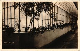 Budapest, M. kir. postamesteri kollégium, télikert szerű folyosó a leányok részére, belső. Kossak út (EK)